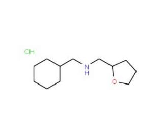 Cyclohexylmethyl-(tetrahydro-furan-2-ylmethyl)-amine hydrochloride - chemical structure image