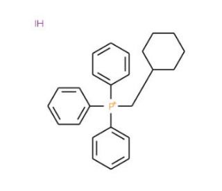 Cyclohexylmethyltriphenylphosphonium iodide (CAS 91312-70-8) - chemical structure image