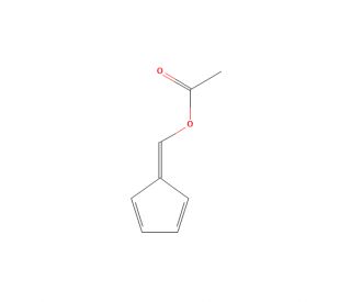 Cyclopenta-2,4-dien-1-ylidenemethyl acetate (CAS 699-15-0) - chemical structure image