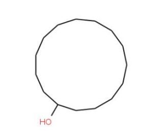 Cyclopentadecanol (CAS 4727-17-7) - chemical structure image