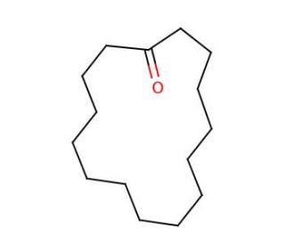 Cyclopentadecanone (CAS 502-72-7) - chemical structure image