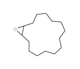 Cyclopentadecene oxide, cis + trans - chemical structure image