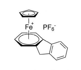 Cyclopentadienyl(fluorene)iron(II) hexafluorophosphate (CAS 38959-35-2) - chemical structure image