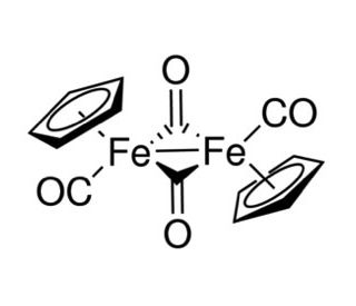 Cyclopentadienyl iron(II) dicarbonyl dimer (CAS 12154-95-9) - chemical structure image