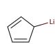 Cyclopentadienyllithium (CAS 16733-97-4) - chemical structure image