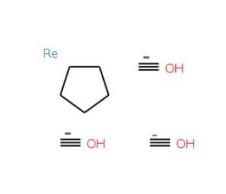 Cyclopentadienylrhenium tricarbonyl (CAS 12079-73-1) - chemical structure image