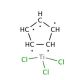 Cyclopentadienyltitanium(IV) trichloride (CAS 1270-98-0) - chemical structure image