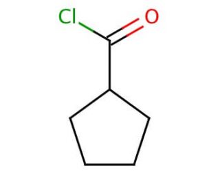 Cyclopentanecarbonyl chloride (CAS 4524-93-0) - chemical structure image