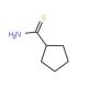 Cyclopentanecarbothioamide (CAS 42202-73-3) - chemical structure image
