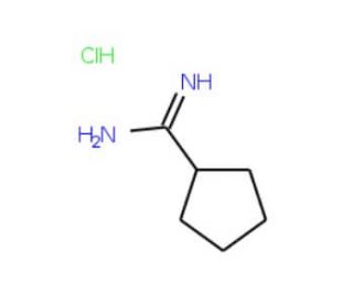 Cyclopentanecarboximidamide hydrochloride (CAS 81303-69-7) - chemical structure image