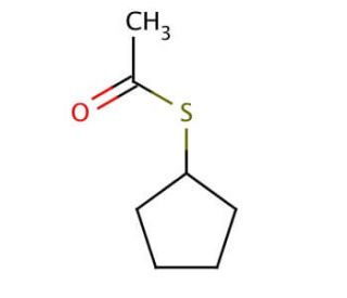 Cyclopentanethiol acetate (CAS 89896-84-4) - chemical structure image