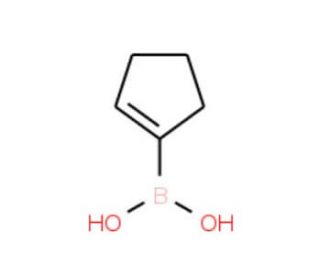 Cyclopenten-1-ylboronic acid (CAS 850036-28-1) - chemical structure image