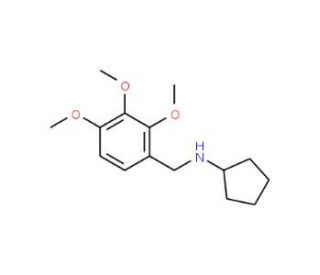 Cyclopentyl-(2,3,4-trimethoxy-benzyl)-amine (CAS 418788-93-9) - chemical structure image