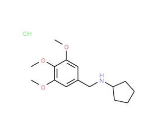Cyclopentyl-(3,4,5-trimethoxy-benzyl)-amine hydrochloride - chemical structure image