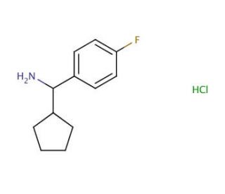 Cyclopentyl(4-fluorophenyl)methanamine hydrochloride - chemical structure image