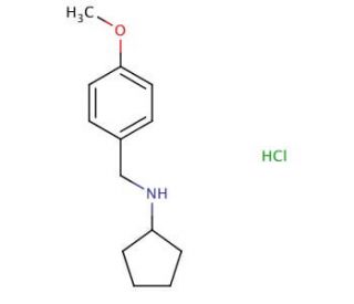 Cyclopentyl-(4-methoxy-benzyl)-aminehydrochloride - chemical structure image