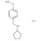 Cyclopentyl-(4-methoxy-benzyl)-aminehydrochloride - chemical structure image