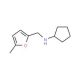 Cyclopentyl-(5-methyl-furan-2-ylmethyl)-amine - chemical structure image