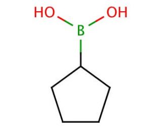Cyclopentylboronic acid (CAS 63076-51-7) - chemical structure image