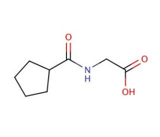 [(Cyclopentylcarbonyl)amino]acetic acid - chemical structure image