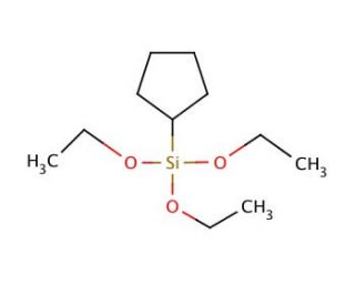 Cyclopentyltriethoxysilane (CAS 154733-91-2) - chemical structure image