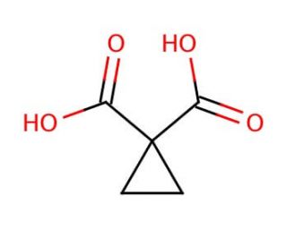 Cyclopropane-1,1-dicarboxylic acid (CAS 598-10-7) - chemical structure image