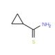 Cyclopropanecarbothioamide (CAS 20295-34-5) - chemical structure image