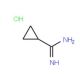 Cyclopropanecarboxamidine hydrochloride (CAS 57297-29-7) - chemical structure image