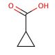 Cyclopropanecarboxylic acid (CAS 1759-53-1) - chemical structure image