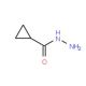 Cyclopropanecarboxylic acid hydrazide (CAS 6952-93-8) - chemical structure image