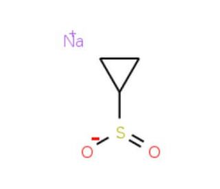 Cyclopropanesulfinic acid, sodium salt (CAS 910209-21-1) - chemical structure image