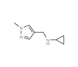Cyclopropyl-(1-methyl-1H-pyrazol-4-ylmethyl)-amine - chemical structure image
