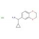 Cyclopropyl(2,3-dihydro-1,4-benzodioxin-6-yl)methanamine hydrochloride - chemical structure image
