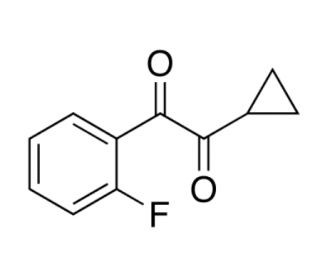 Cyclopropyl 2-Fluorophenyl Diketone (CAS 1391054-37-7) - chemical structure image