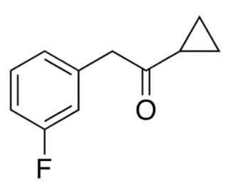 Cyclopropyl 3-Fluorobenzyl Ketone (CAS 952722-64-4) - chemical structure image