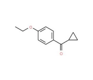 Cyclopropyl 4-ethoxyphenyl ketone (CAS 75343-44-1) - chemical structure image