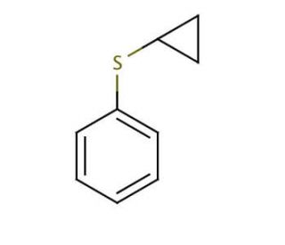 Cyclopropyl phenyl sulfide (CAS 14633-54-6) - chemical structure image