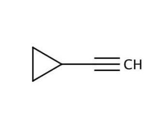 Cyclopropylacetylene (CAS 6746-94-7) - chemical structure image