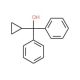 Cyclopropyldiphenylmethanol (CAS 5785-66-0) - chemical structure image