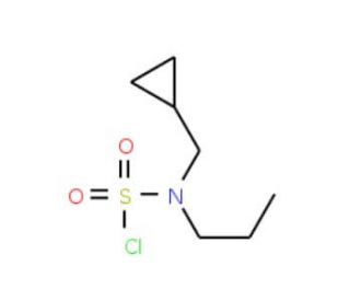 Cyclopropylmethyl(propyl)sulfamoyl chloride - chemical structure image