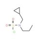 Cyclopropylmethyl(propyl)sulfamoyl chloride - chemical structure image