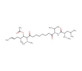Cyclosporin A Acetate (CAS 83602-41-9) - chemical structure image
