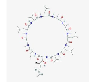 Cyclosporine (CAS 79217-60-0) - chemical structure image