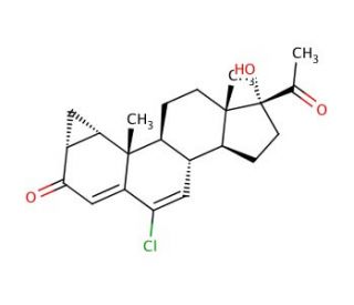 Cyproterone (CAS 2098-66-0) - chemical structure image