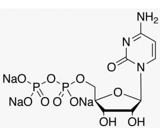 Cytidine 5&prime;-diphosphoric acid trisodium salt (CAS 34393-59-4) - chemical structure image
