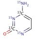 Cytosine-2,4-13C2,15N3 (CAS 285978-06-5) - chemical structure image