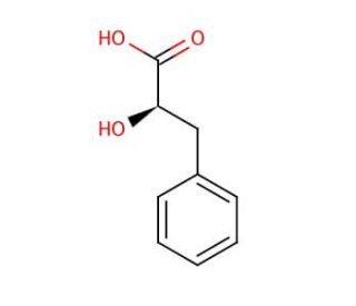 D-(&plus;)-3-Phenyllactic acid (CAS 7326-19-4) - chemical structure image