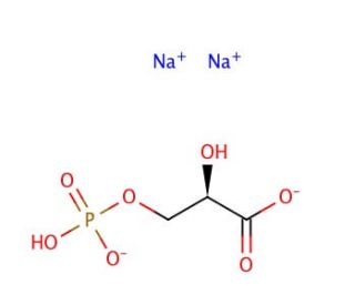 D-(&minus;)-3-Phosphoglyceric acid disodium salt (CAS 80731-10-8) - chemical structure image