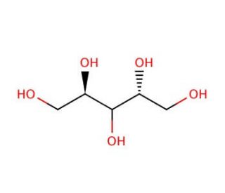 D-(&plus;)-Arabitol (CAS 488-82-4) - chemical structure image