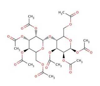 D-(&plus;)-Cellobiose Octaacetate (CAS 3616-19-1) - chemical structure image